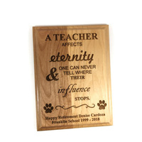 Plaques murales gravées au Laser en bois, personnalisées, 5 pièces