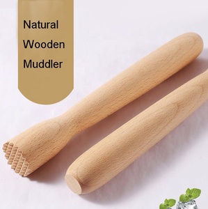 Outils de Bar <span class=keywords><strong>Mojito</strong></span> Cocktail Muddler en bois fruits glace citron agitateur en bois Muddler - Product Image 5