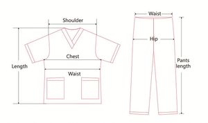 Custom Logo Top Quality Medical Hospital Nurse Medico <b>Scrubs</b> Uniform - Product Image 6