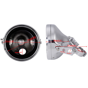 7 "एलईडी मोटर साइकिल हेडलाइट धारक 7 इंच दौर एल्यूमीनियम आवास ब्रैकेट के लिए 7" एलईडी हेडलाइट - Product Image 6