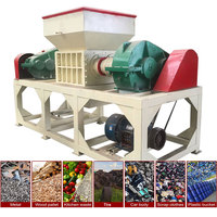 Broyeur de déchets métalliques robuste à double arbre, moteur à roulement, haute capacité, prix usine