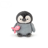 Peluche Pingouin Flocon de Neige Authentique Much Love, en Coton PP, pour un Confort Optimal et un Sommeil Réparateur, Cadeau d'Anniversaire Idéal pour Votre Meilleure Amie