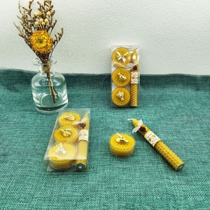 <span class=keywords><strong>Bougie</strong></span> artisanale en cire d'abeille naturelle, cire de nid d'abeille, écologique, à combustion propre, vente en gros pour les boutiques de cadeaux - Product Image 5