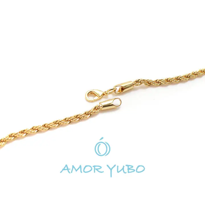 AmorYubo Wholesale925シルバー18K14Kゴールドメッキチェーンネックレスジュエリーヒップホップキューバのチェーンチョッカーネックレス女性男性用