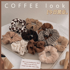 Vente en gros : Nouveaux élastiques à cheveux de créateur, style européen-américain, grands en tissu satiné, avec nœud, pour queue de cheval - Product Image 6