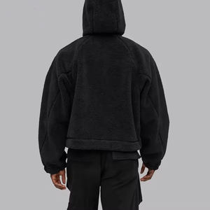 جاكيت فارسيتي من فرو الأغنام بتصميم مخصص للشارع، قابل للعكس ومقاوم للماء، بمقاسات كبيرة وياقة عالية وسحاب كامل - Product Image 2