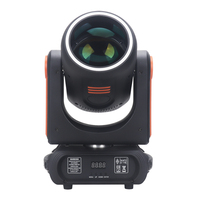 Projecteur LED mobile 250W, faisceau spot, lumière de scène DMX512 15CH, 18 prismes, anneau RGB, lumières de discothèque DJ, 540° rotation, 270° inclinaison