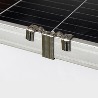 Clips de guidage en acier inoxydable 304 pour drainage et élimination de la boue, accessoires pour panneaux solaires photovoltaïques, fixations de nettoyage à montage rapide