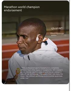 OpenSwim Pro Natação para Shokz <span class=keywords><strong>Bone</strong></span> Condução para Bluetooth Fone de Ouvido S710 V5.4 Impermeável LED Bateria Sports Headset - Product Image 4