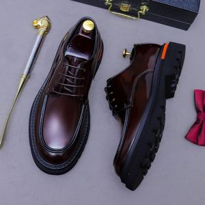 Modèle 2026 de chaussures de luxe pour hommes d'affaires. Chaussures de créateur de haute qualité pour occasions formelles, finition brillante, haut de gamme, style élégant - Product Image 4