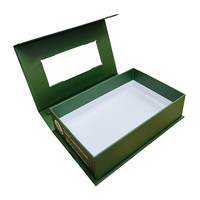 Boîte en papier rigide personnalisée de luxe avec fenêtre magnétique, boîte d'emballage pour dattes, boîte à dattes rouges du Moyen-Orient, boîte cadeau pour fruits secs