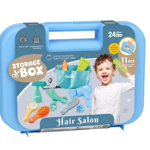 Juego de Juguetes de <span class=keywords><strong>Peluquería</strong></span> para Niños, Secador de Pelo, Plancha y Accesorios de <span class=keywords><strong>Peluquería</strong></span> de Tacto Suave - Product Image 1