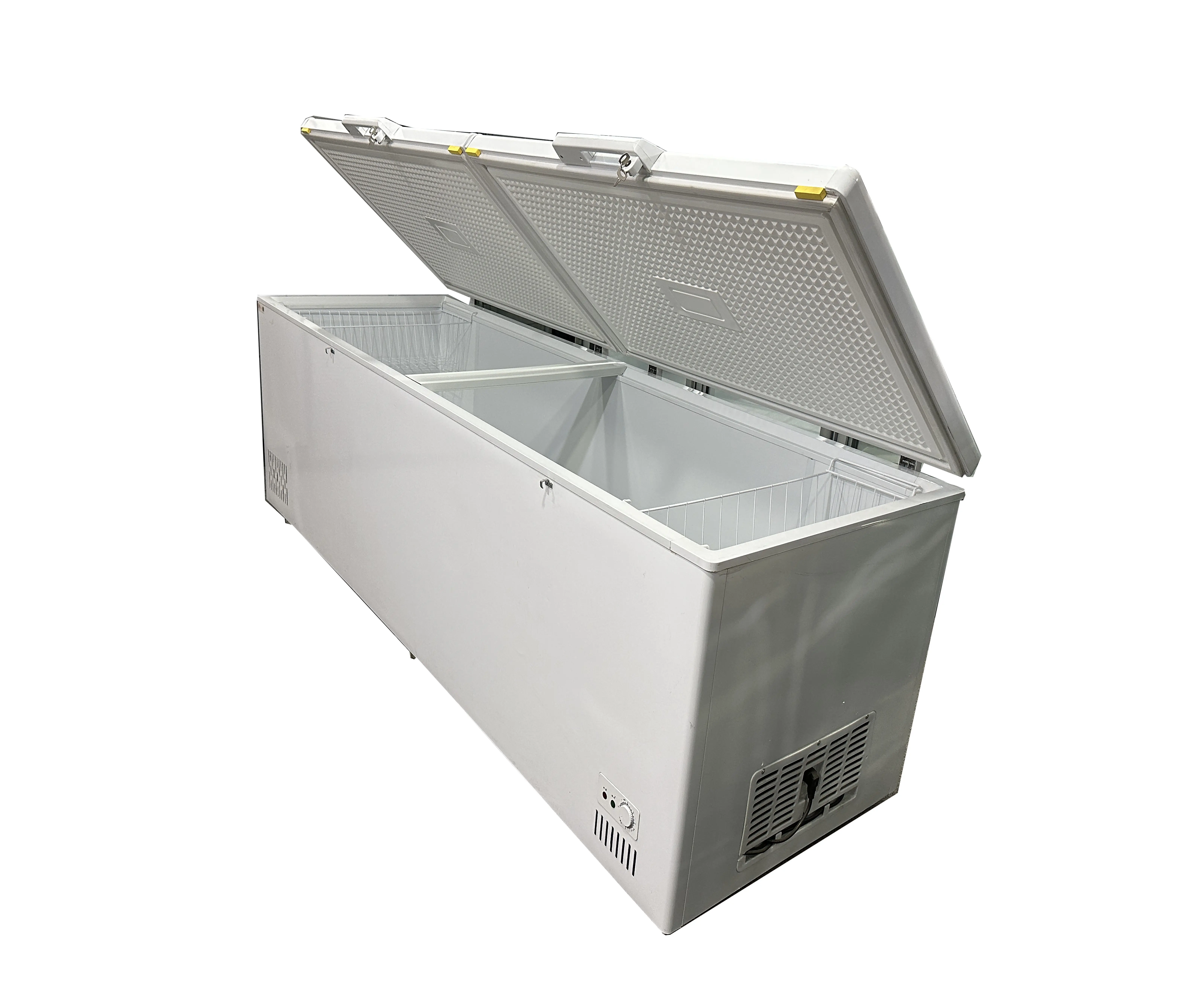 両開きドアトップオープン低温急速冷凍水平冷凍庫世界最安値大容量