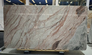 แผ่นหินอ่อนดอกกุหลาบสีชมพูสี่ฤดูสีแดงธรรมชาติพื้นผิวขัดเงาทันสมัยสำหรับเคาน์เตอร์กระเบื้องโต๊ะเครื่องแป้งโต๊ะคอนโซลด้านบน - Product Image 4