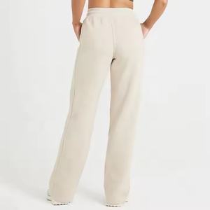 Nuevos Joggers de Otoño, Logotipo Personalizado OEM, Pantalones Deportivos Casuales para Uso Diario, 100% Algodón French Terry, Cintura Elástica, Corte Recto, OOTD, Joggers para Mujer - Product Image 3