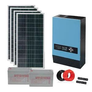 Kit de painel solar, 2kw 3kw 5kw 8kw 10kw 12kw sistema solar completo de energia solar kit de energia pv sistema fora do custo da grade para casa