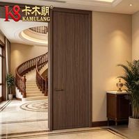 Portes intérieures modernes en bois massif composite PVC MDF mélaminé, isolation acoustique, construction durable, garantie 1 an, chambre à coucher, salle à manger