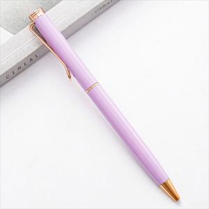 Custom High Quality Customized <b>Multi</b>-<b>color</b> 1.0mm Nib Slim Metal Business Promotional Ballpoint <b>Pen</b> Laser Engraving for Business - Product Image 6