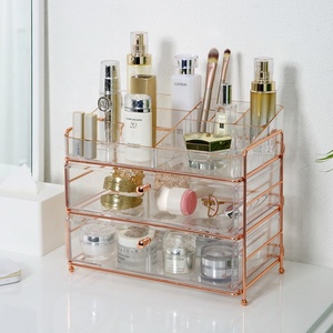 Hộp Đựng Mỹ Phẩm Bằng Đá Cẩm Thạch PS Thời Trang Với Núm Kim Loại Hộp Đựng Bộ Sưu Tập Trang Điểm Hộp Đựng Ngăn Kéo Trang Điểm Bằng Nhựa - Product Image 2