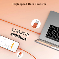 Câble de données USB-C tressé 65W en nylon pour iPhone 17, 16, 16 Pro Max, 15, 15 Pro, 15 Pro Max – Cordon PD Type-C en nylon