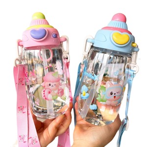 Celia Cartoon Animal Water Bottle 650Ml Bpa Free With Straw For Children Outdoor Use Gift - Product Image 5