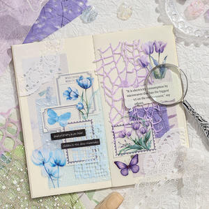 15 unids/pack Material papel escritura a mano temperatura serie gasa manual decoración Collage Material creativo - Product Image 4