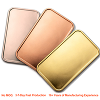 Pièce de monnaie en cuivre massif vierge gravée avec pièce de monnaie en métal moulé sous pression 10 Oz 5 Oz 1oz, lingot de cuivre vierge de collection, barres de cuivre