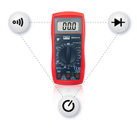 Multimeter Digital VA Tools MS8221D Manual-Ranging 600V AC/DC Penguji Tegangan CATIII 600V Keamanan 10A Pengujian Arus Baterai