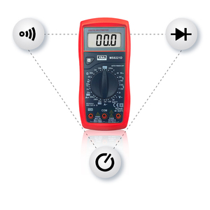 VA أدوات MS8221D مقياس متعدد رقمي يدوي-المدى بجهد تيار متردد/تيار مستمر اختبارات بطاريات - Product Image 4