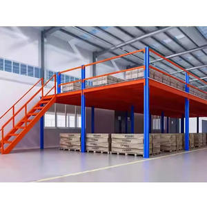 Rak penyimpanan lantai Mezzanine loteng gudang tugas berat rak loteng struktur baja Multi-Level - Product Image 1