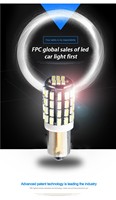 Ampoule LED JiaChi BA9S T4w 54SMD 3014 pour éclairage intérieur, lecture, carte, plafonnier, 6000K blanc froid, DC 12-24V
