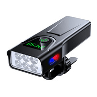 Nouvelle lampe de vélo à batterie 2026, haute luminosité, pour la conduite nocturne, avec feu arrière offert, longue autonomie, pour le camping et les activités extérieures