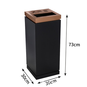 Poubelle en acier inoxydable écologique pour hôtel, commerce, extérieur, zone publique, école, <span class=keywords><strong>restaurant</strong></span>, grande capacité, durable, décoration - Product Image 1