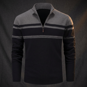 Pulls pour hommes personnalisés en tricot machine avec logo frontal, respirants, séchage rapide, viscose/polyester, chauds pour l'automne et l'hiver, coupe longue - Product Image 3