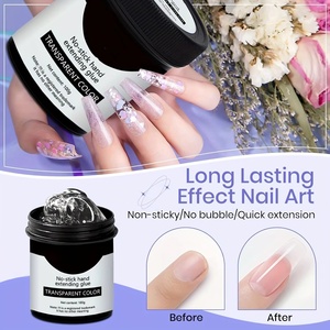 <span class=keywords><strong>Gel</strong></span> Sólido para Extensión de Uñas de 100g, Antiadherente, Transparente, Rosa, Blanco, <span class=keywords><strong>Gel</strong></span> Duro para Prolongar, Esculpir en 3D, Decoración de Uñas con Flores - Product Image 4