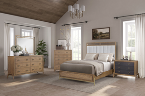 Queen Modern Adjustable <b>Convertible</b> Upholstered Strap Panel Soft <b>Bed</b> with Luxurious Design - Product Image 4