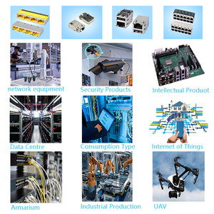 מחבר RJ45 8P8C במחיר מפעל GLGNET, מותג מוביל Cat5e/Cat6, בעל אישור RoHS, מגע פליז זרחני לרשת - Product Image 5