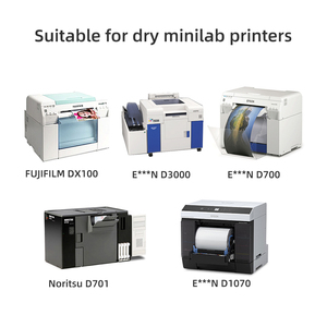 Rouleau de papier photo sec 240 g/m² 5, 6, 8 pouces 213 pieds, papier jet d'encre brillant lustré imperméable pour Fuji <span class=keywords><strong>Epson</strong></span> Noritsu D700 D800 <span class=keywords><strong>Minilab</strong></span> - Product Image 2