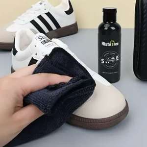 Venta al por mayor de <span class=keywords><strong>zapatos</strong></span> deportivos, kit de limpieza y cuidado de <span class=keywords><strong>zapatos</strong></span> blancos pequeños, cepillo limpiador de <span class=keywords><strong>zapatos</strong></span>, juego de eliminación de manchas de trapo - Product Image 3