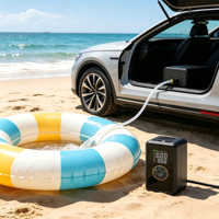 Compresseur d'air sans fil 150 PSI, gonfleur de pneus portable pour voiture, pompe à air rechargeable pour voiture, SUV, vélo, moto
