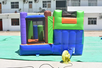 Vente d'usine Kaluen - Château gonflable tout-en-un pour l'extérieur avec filet de sécurité - Château gonflable commercial pour enfants pour fête d'anniversaire