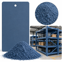 Poudre de plastique thermodurcissable de couleur bleu teinté RAL pour pulvérisation électrostatique, revêtement pour la construction, les automobiles, résistant aux UV