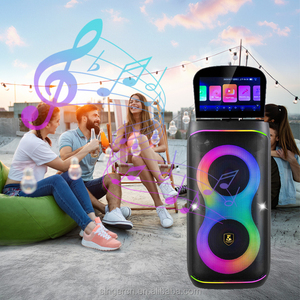 CH-2601AV Haut-parleur avec 2 woofers de 6,5 pouces et écran professionnel de 11,6 pouces, modèle privé, karaoké, 8 modes d'éclairage au choix - Product Image 6