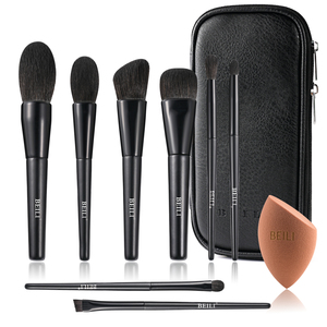 Fabricant de pinceaux de beauté avec logo personnalisé Brosse à cheveux noire mate <span class=keywords><strong>Kit</strong></span> de pinceaux de maquillage professionnel avec emballage écologique - Product Image 6