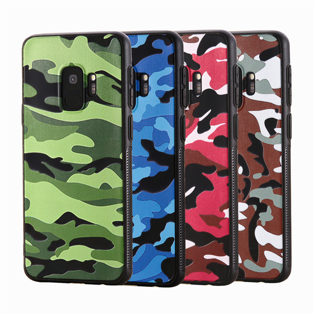 Luxury Matte Camouflage TPU Mobile Phone Case for Samsung Galaxy S24 FE Shockproof Business Design S25 S26