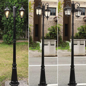 Profesional al por mayor de fabricación de iluminación decorativa al aire libre antiguo 3M poste de la lámpara poste Led jardín calle poste de luz - Product Image 2