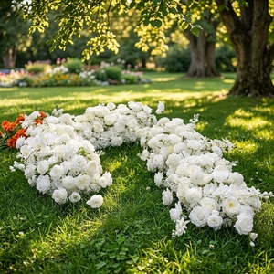 Hochzeits-Hängeblumen, Bodenblumen für Veranstaltungsdekoration, Blumenreihen-Arrangement, Party-Requisiten, Halloween-Dekoration - Product Image 1