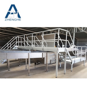 Modular công nghiệp nhôm có thể tháo rời cầu thang nền tảng bước thang với tay vịn lan can - Product Image 6