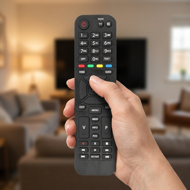 ES-RM023-3 High Quality Universal Smart IR Remote Control ABS Plastic Factory Price for LCD LED Smart TV Remote Controller