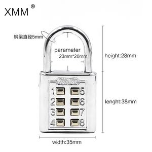 XMM-8030B बटन 8 अंक संयोजन ताला नई शैली सुरक्षा स्टील अंधा पुश सस्ते कीमत उच्च गुणवत्ता चीन कारखाने ताला - Product Image 4